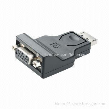 DisplayPort to VGA Converter, Supports Up to 1080p, 1920 x 1200 Reduced Blanking Video Resolution